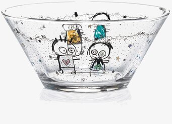 Glasskål Beach 4-pack från Poul Pava med lekfull design