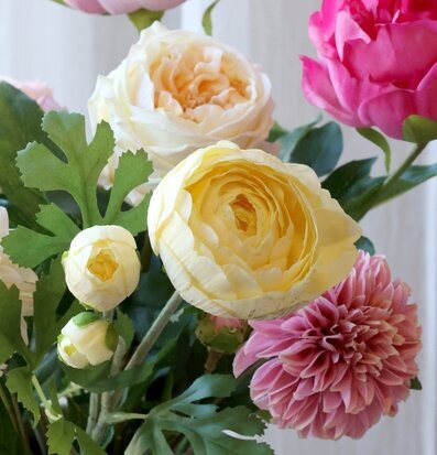Fleur Dahlia Silk Touch Rosa 44 cm Chic Antique Konstväxter Konstblommor Plastväxter Plastblommor