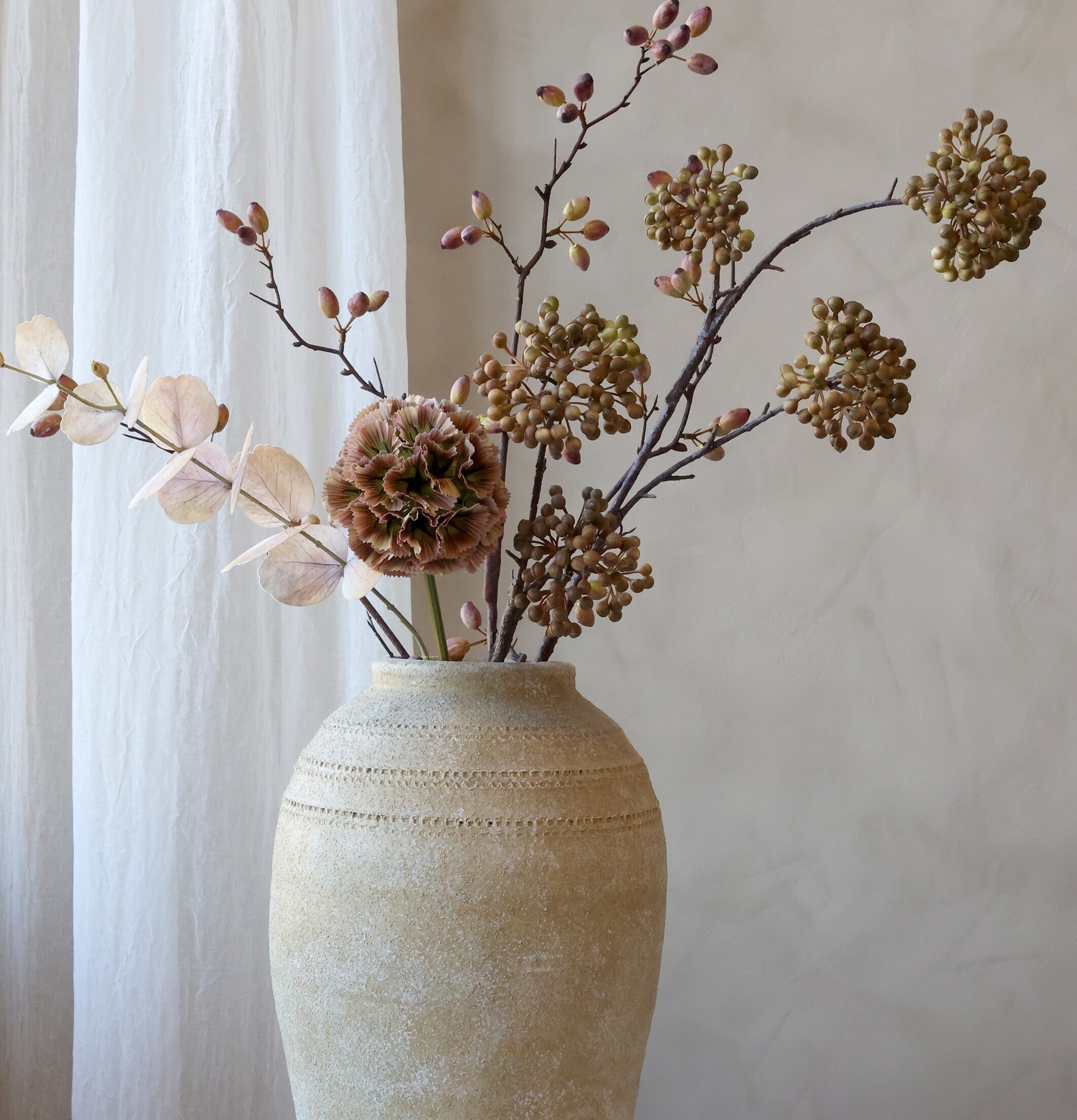 Fleur Eukalyptus Silk Touch Dusty Rose 77 cm Chic Antique Konstväxter Konstblommor Plastväxter Plastblommor