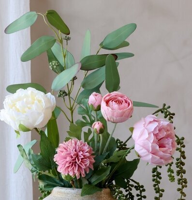 Fleur Pärlband Silk Touch Grön 112 cm Chic Antique Konstväxter Konstblommor Plastväxter Plastblommor