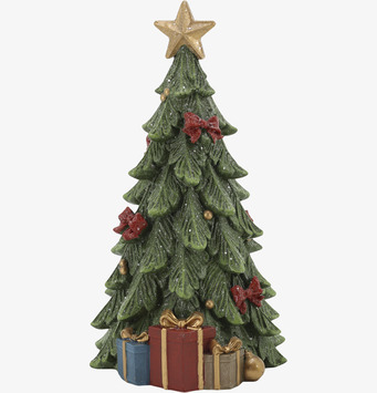 Noël Julgran med Paket Grön 20,5 cm Chic Antique Övrig prydnad/dekoration för inredning innemiljö