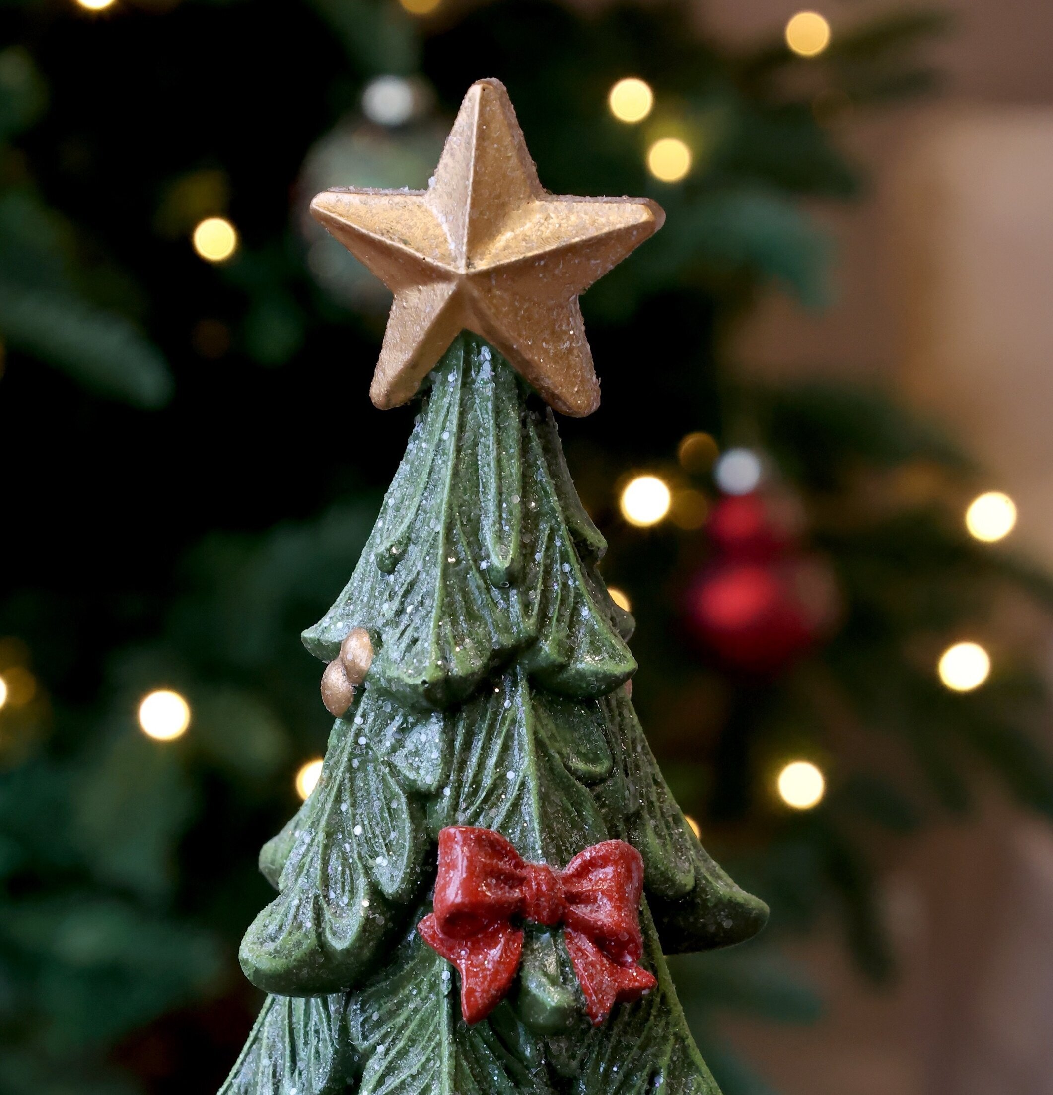 Noël Julgran med Paket Grön 20,5 cm Chic Antique Övrig prydnad/dekoration för inredning innemiljö