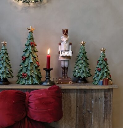 Noël Julgran med Paket Grön 20,5 cm Chic Antique Övrig prydnad/dekoration för inredning innemiljö