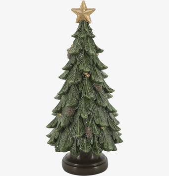 Noël Julgran med Kottar Grön 24 cm Chic Antique Övrig prydnad/dekoration för inredning innemiljö