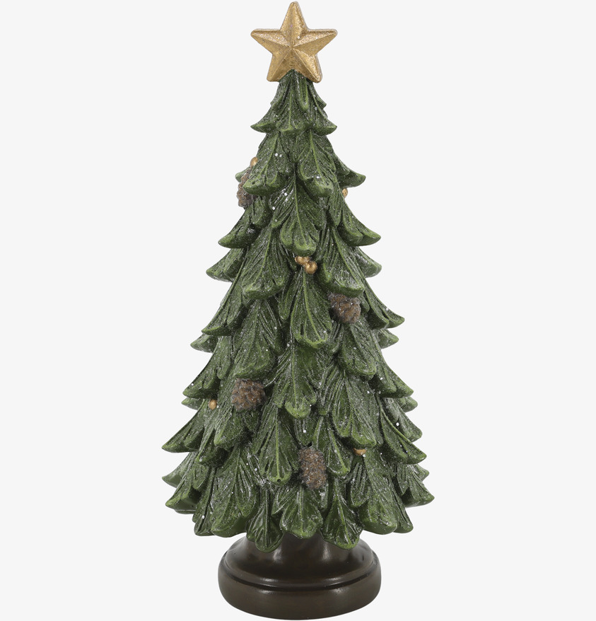 Noël Julgran med Kottar Grön 24 cm Chic Antique Övrig prydnad/dekoration för inredning innemiljö