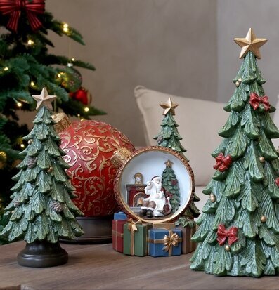 Noël Julgran med Kottar Grön 24 cm Chic Antique Övrig prydnad/dekoration för inredning innemiljö