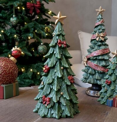 Noël Julgran med Rosetter Grön 32 cm Chic Antique Övrig prydnad/dekoration för inredning innemiljö
