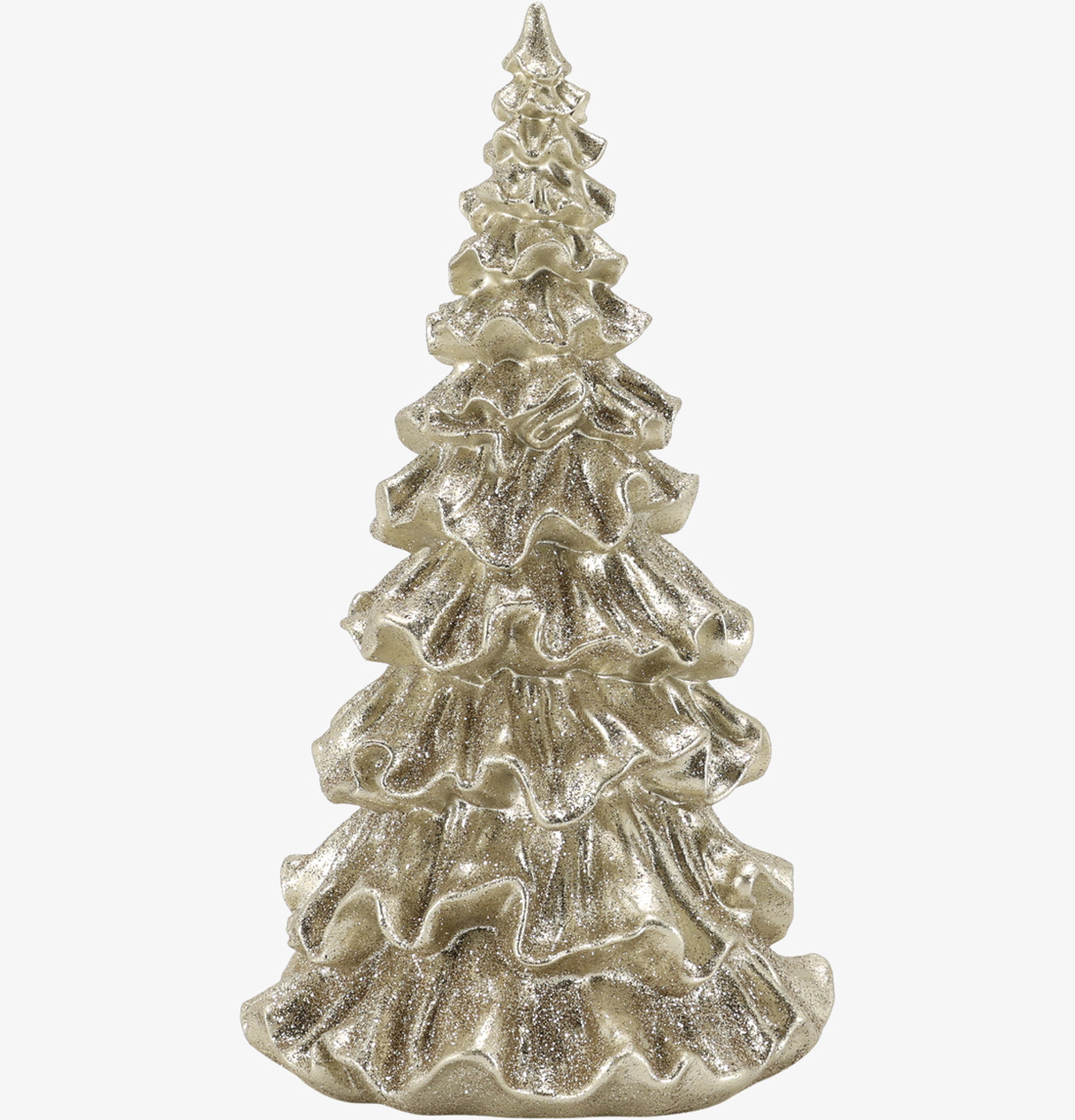 Julgran med Glitter Champagne 20,5 cm Chic Antique Övrig prydnad/dekoration för inredning innemiljö