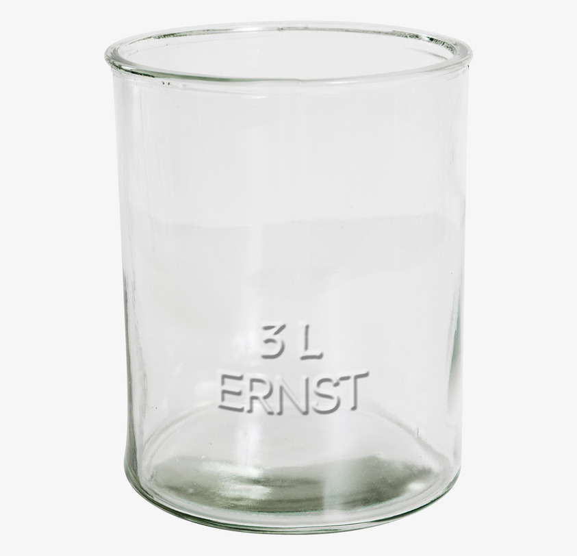 Glaskruka 3 Liter från Ernst, transparent och stilren behållare
