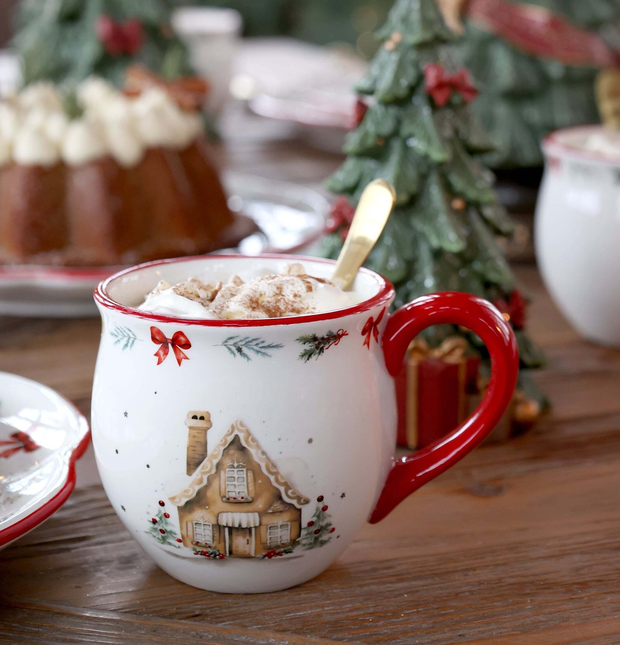 Mugg Chalet de Noël Cherry Chic Antique Muggar/koppar i porslin, keramik, papper eller biologiskt material organiskt