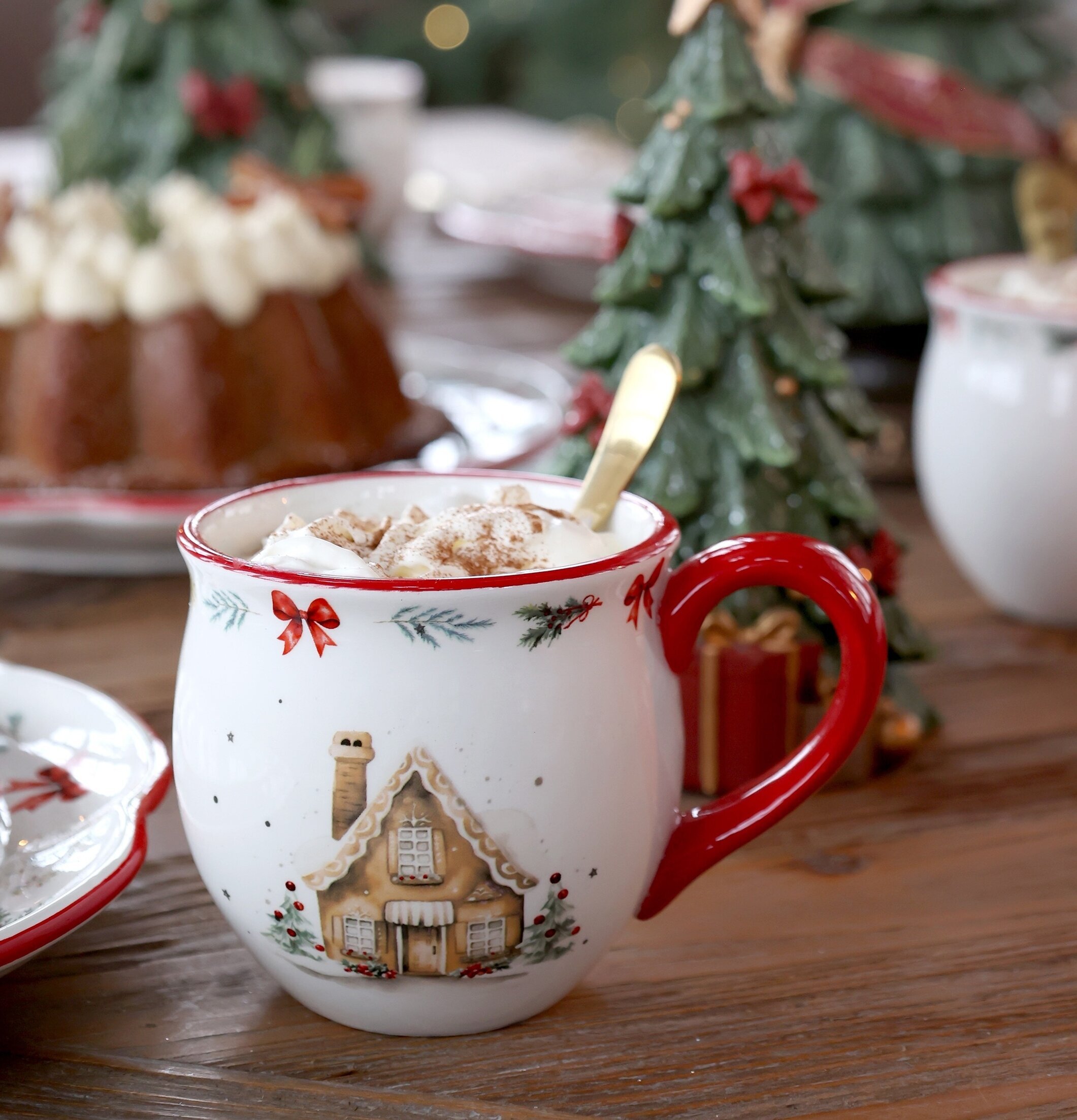 Mugg Chalet de Noël Cherry Chic Antique Muggar/koppar i porslin, keramik, papper eller biologiskt material organiskt