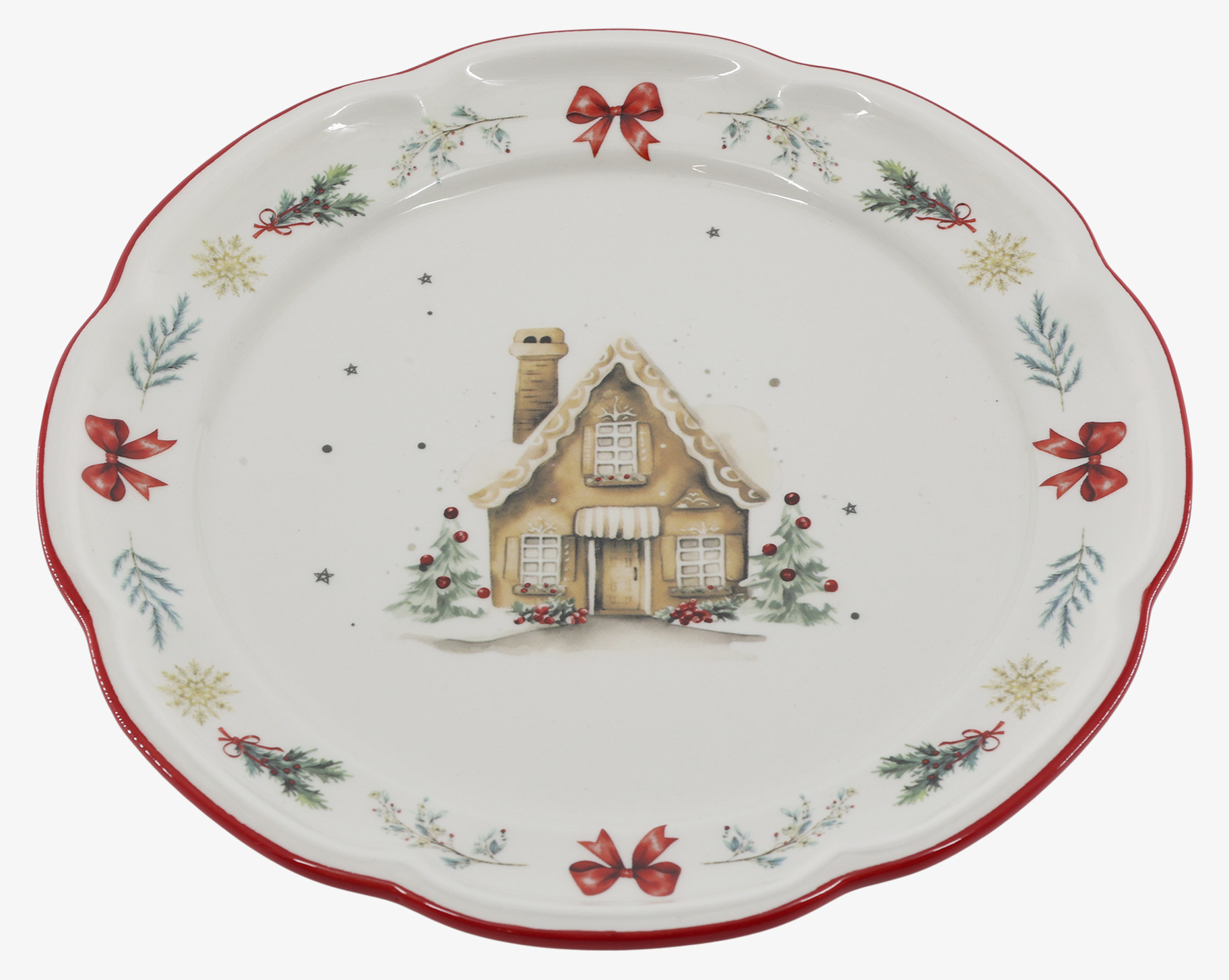 Frukosttallrik Chalet de Noël Cherry Ø20,5 cm Chic Antique Tallrikar Djupa tallrikar (ej skål) Desserttallrikar Assietter