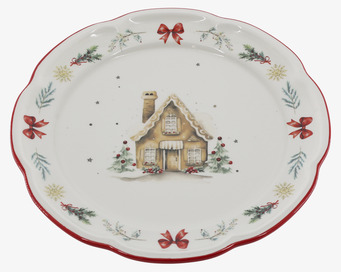 Frukosttallrik Chalet de Noël Cherry Ø20,5 cm Chic Antique Tallrikar Djupa tallrikar (ej skål) Desserttallrikar Assietter