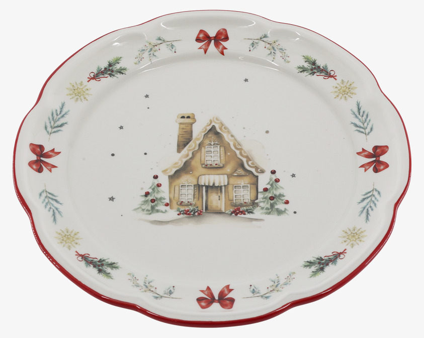Frukosttallrik Chalet de Noël Cherry Ø20,5 cm Chic Antique Tallrikar Djupa tallrikar (ej skål) Desserttallrikar Assietter