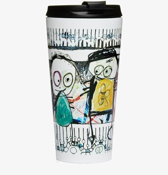 ToGo Termomugg Party från Poul Pava med färgglada motiv