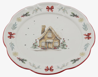 Middagstallrik Chalet de Noël Cherry Ø28 cm Chic Antique Tallrikar Djupa tallrikar (ej skål) Desserttallrikar Assietter