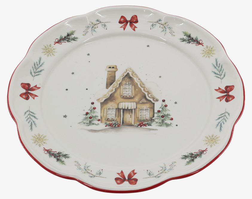 Middagstallrik Chalet de Noël Cherry Ø28 cm Chic Antique Tallrikar Djupa tallrikar (ej skål) Desserttallrikar Assietter