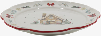 Middagstallrik Chalet de Noël Cherry Ø28 cm Chic Antique Tallrikar Djupa tallrikar (ej skål) Desserttallrikar Assietter