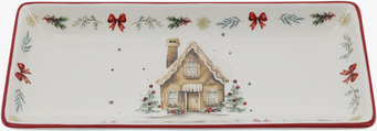 Fat Chalet de Noël Cherry 28 x 12 cm Chic Antique Tallrikar Djupa tallrikar (ej skål)