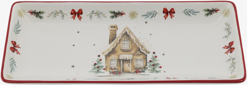 Fat Chalet de Noël Cherry 28 x 12 cm Chic Antique Tallrikar Djupa tallrikar (ej skål)