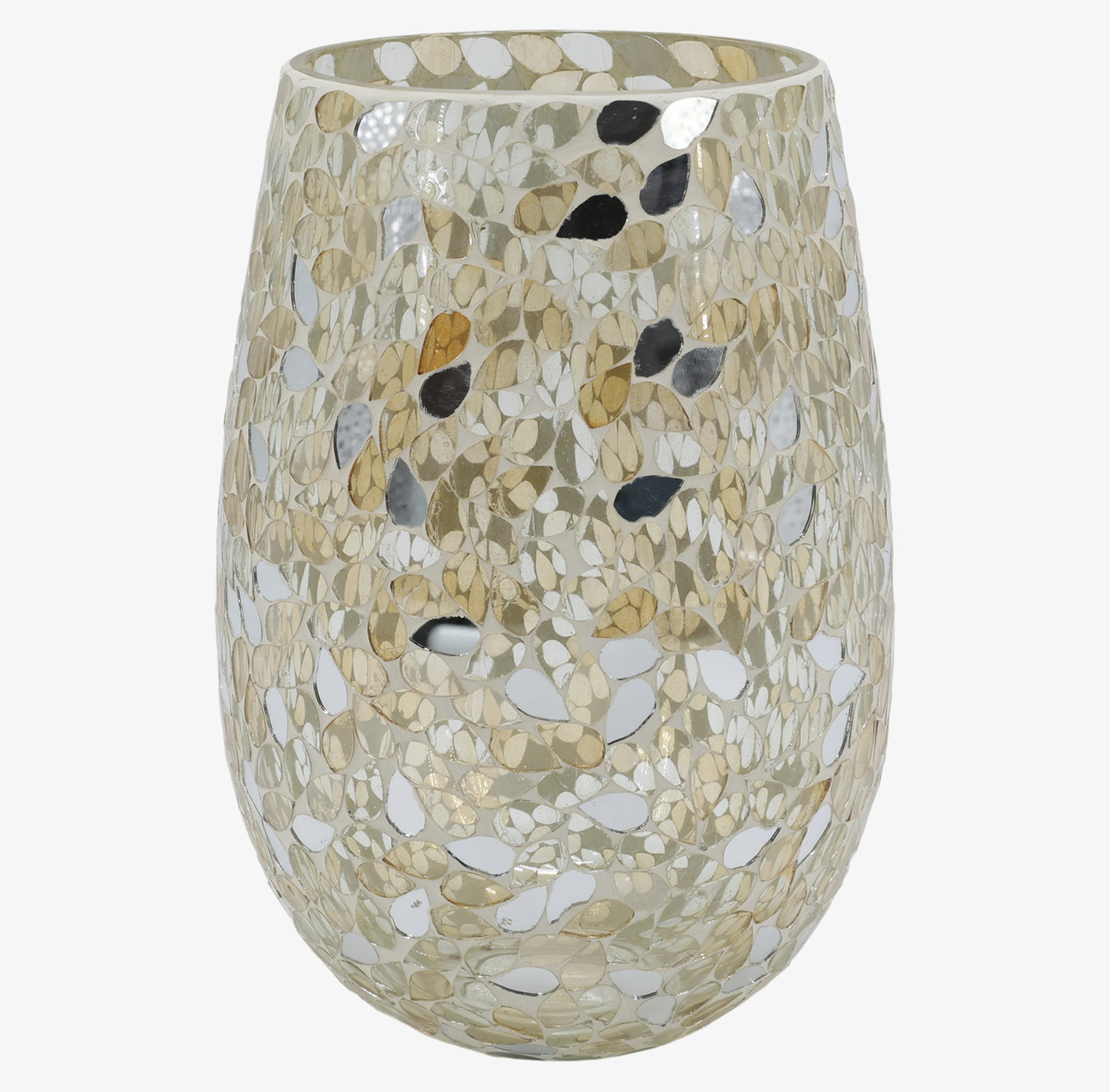 Hurricane Mosaik Champagne 23 cm Chic Antique Lyktor Endless Light Ljuslyktor
