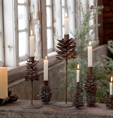 Ljusstake Kotte Antik Mocca 33 cm Chic Antique Ljusstakar Adventsstakar Ljushållare Ljushyllor