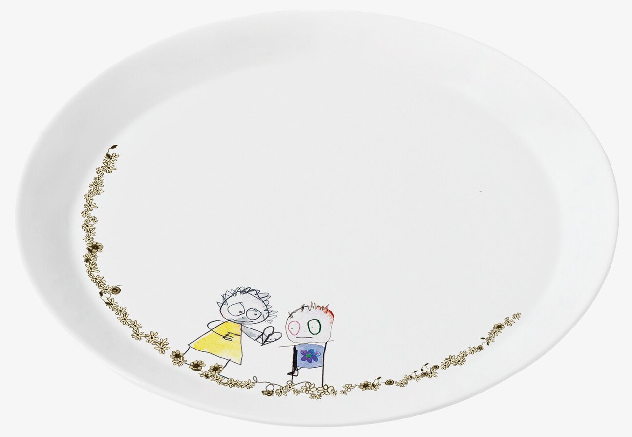 Tallrik Be Friends 2-pack från Poul Pava med lekfull design