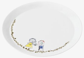 Tallrik Be Friends 2-pack från Poul Pava med lekfull design