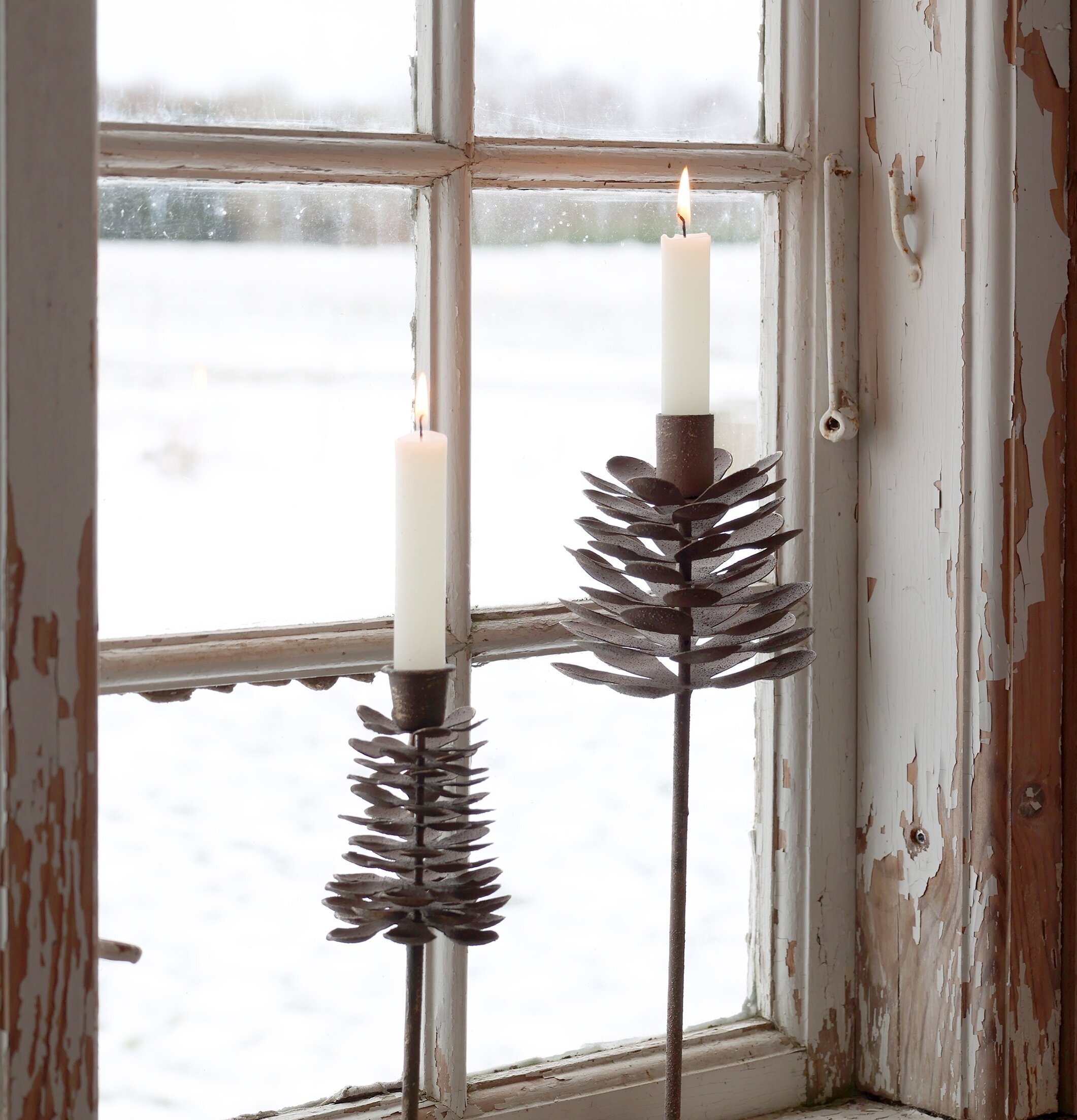 Ljusstake Kotte Antik Mocca 33 cm Chic Antique Ljusstakar Adventsstakar Ljushållare Ljushyllor