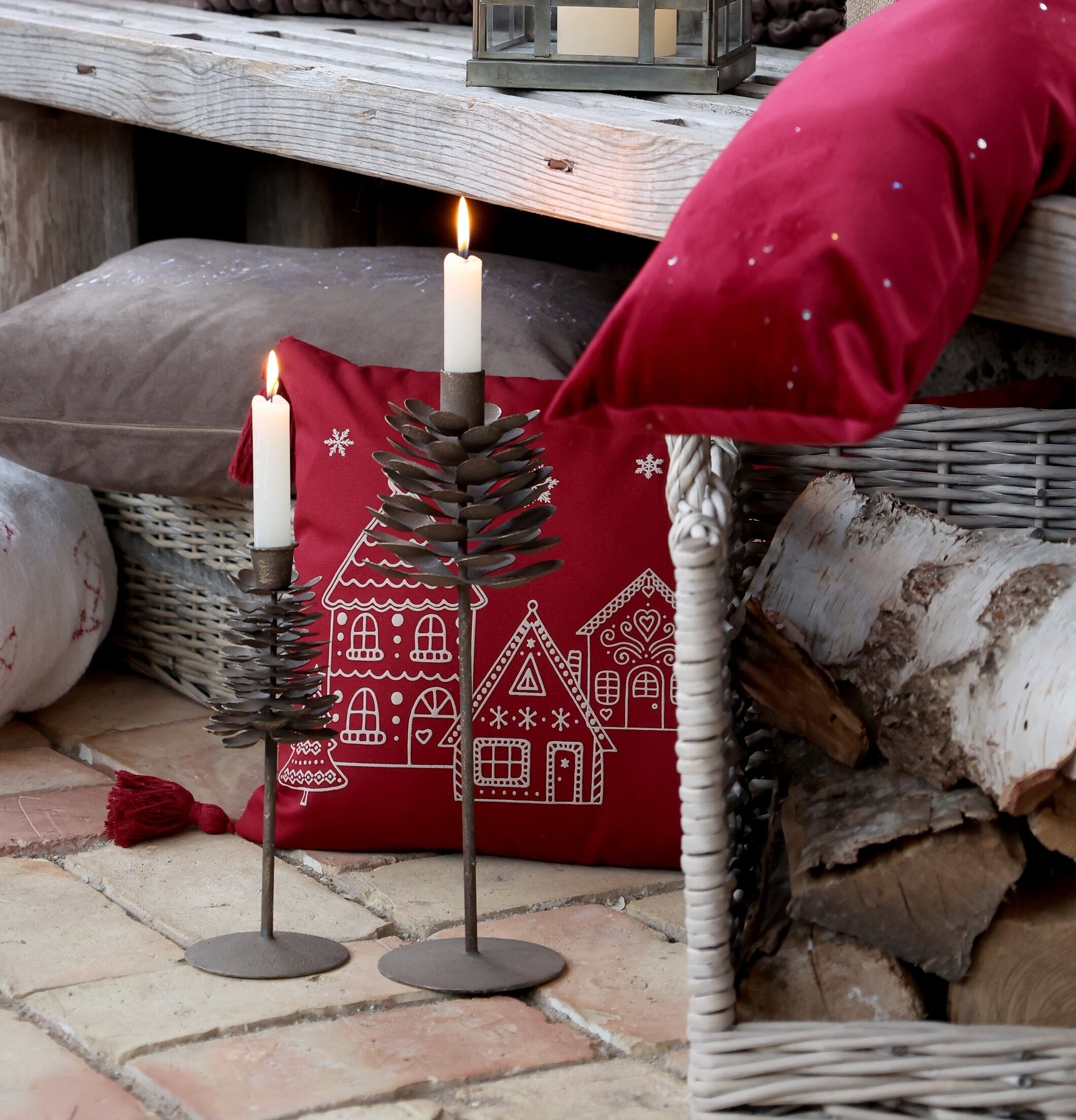 Ljusstake Kotte Antik Mocca 33 cm Chic Antique Ljusstakar Adventsstakar Ljushållare Ljushyllor