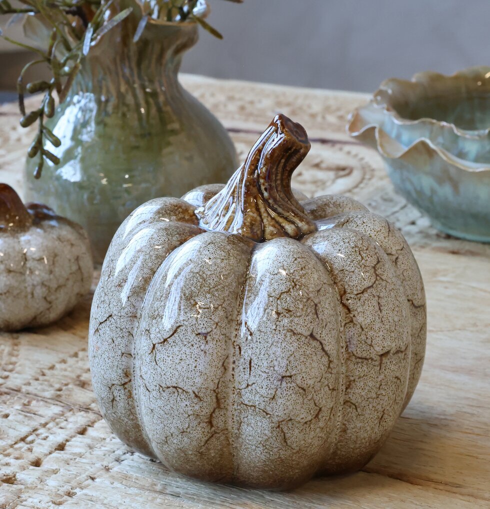 Pumpa Keramik Antikvit 15 cm Chic Antique Övrig prydnad/dekoration för inredning innemiljö