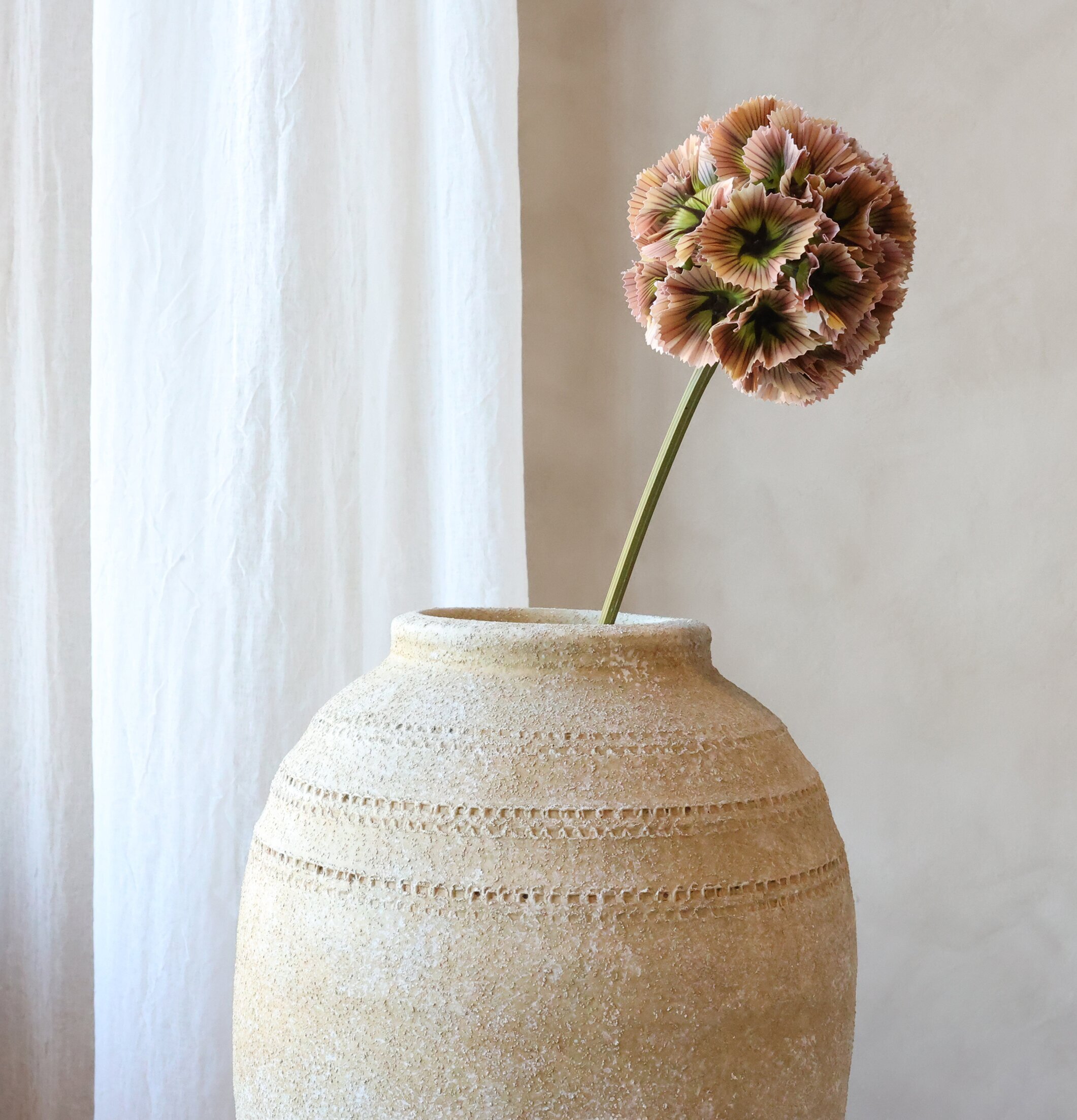 Fleur Stjärnskabiosa Dusty Rose 55 cm Chic Antique Konstväxter Konstblommor Plastväxter Plastblommor