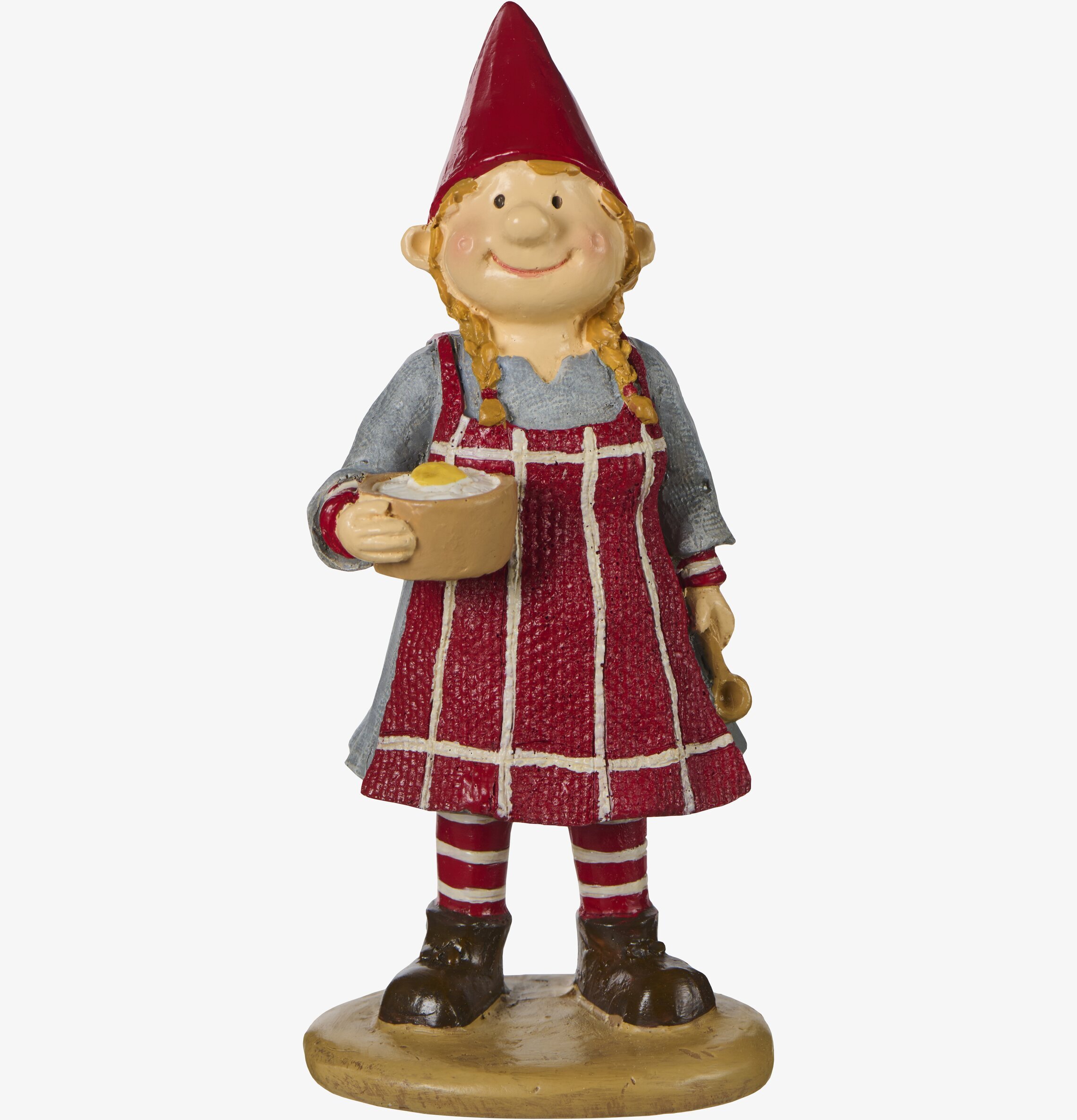 Tomte Agnes Med Grötskål IB Laursen Statyer, statyetter, figuriner för inomhusbruk eller altaner Ballerinor
