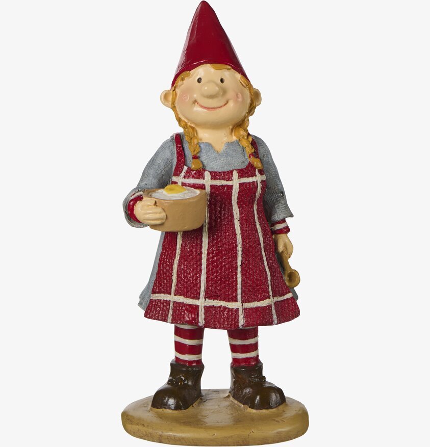 Tomte Agnes Med Grötskål IB Laursen Statyer, statyetter, figuriner för inomhusbruk eller altaner Ballerinor