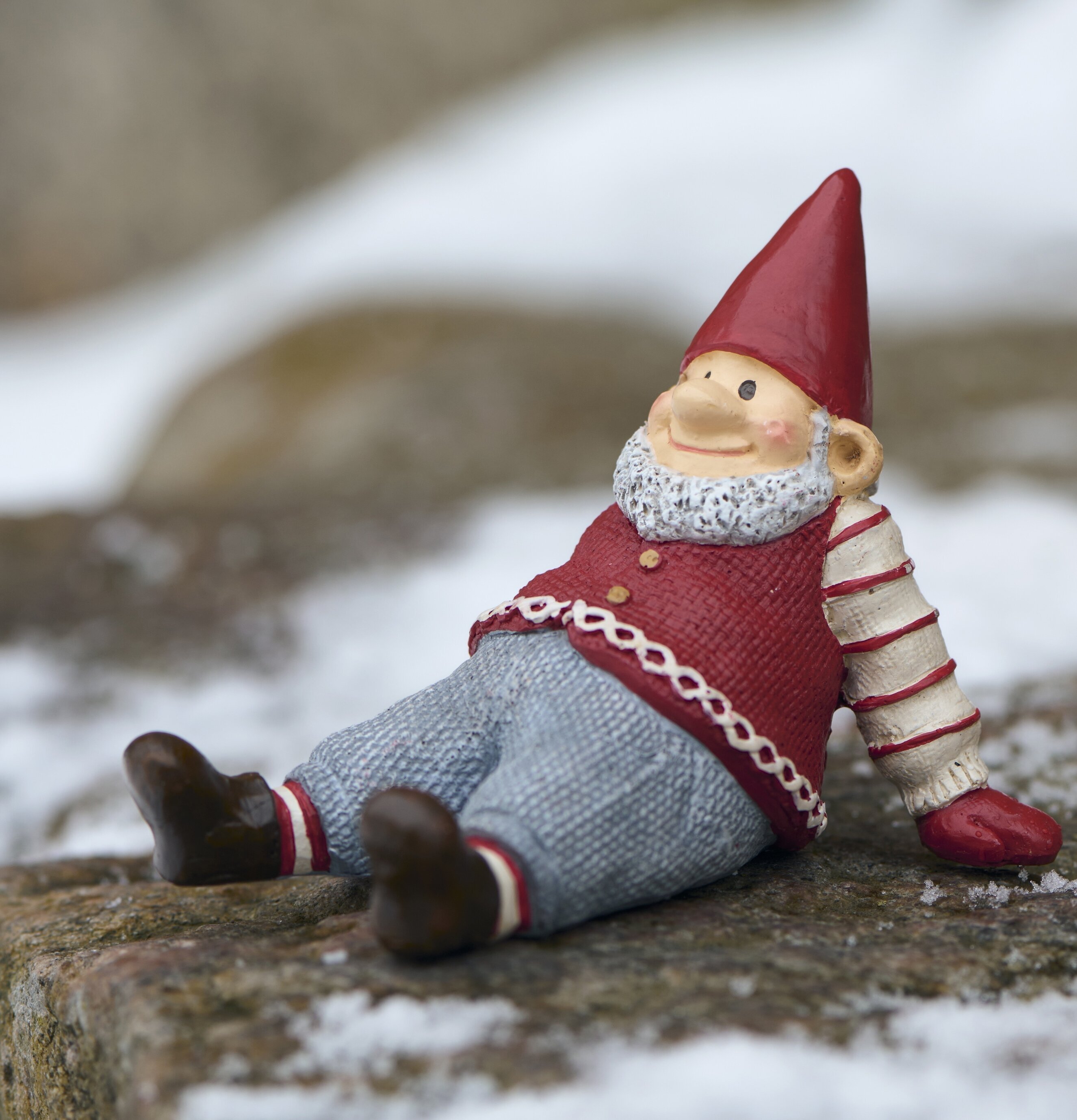 Tomte Eigil Sittande IB Laursen Statyer, statyetter, figuriner för inomhusbruk eller altaner Ballerinor