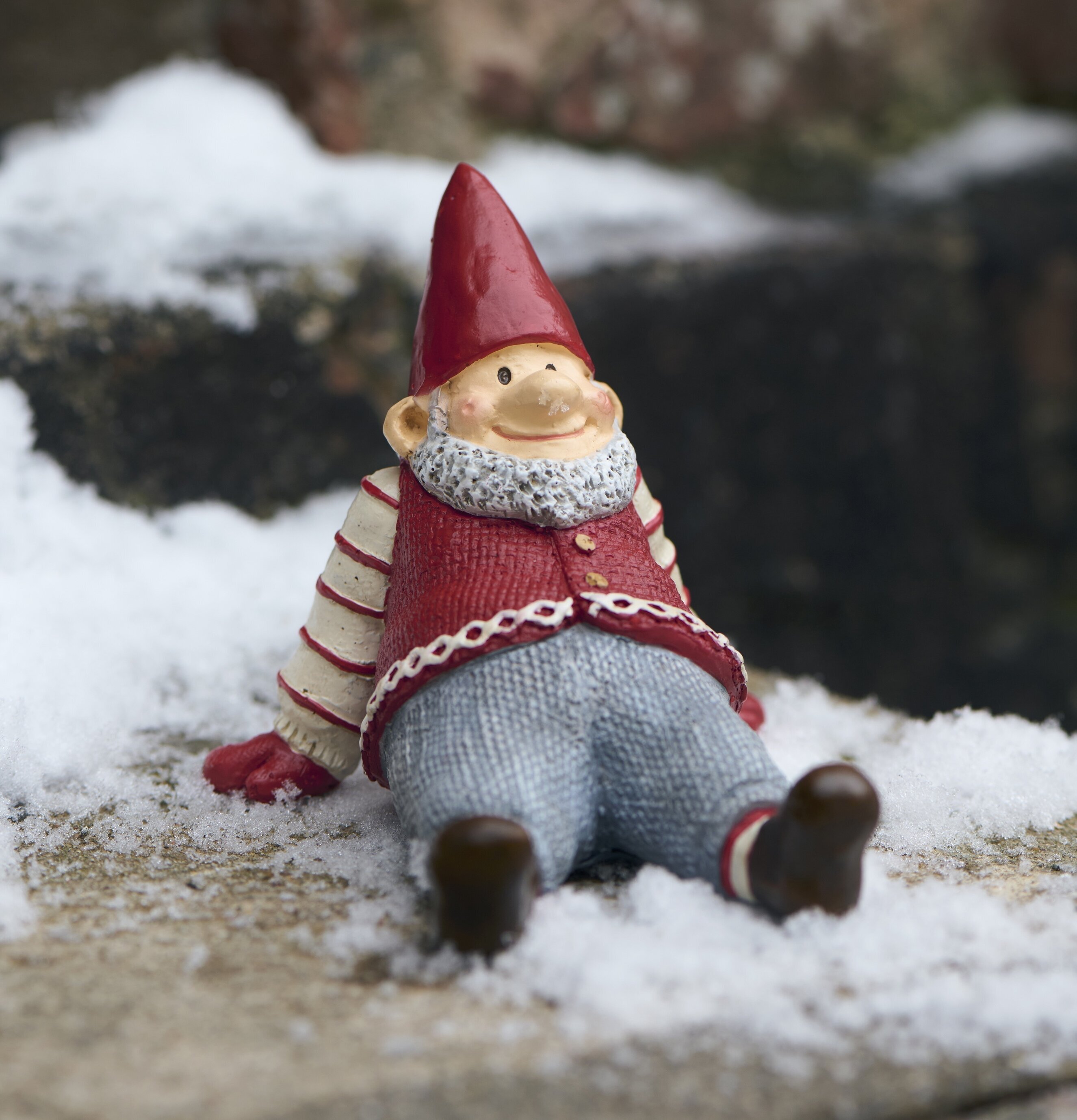 Tomte Eigil Sittande IB Laursen Statyer, statyetter, figuriner för inomhusbruk eller altaner Ballerinor