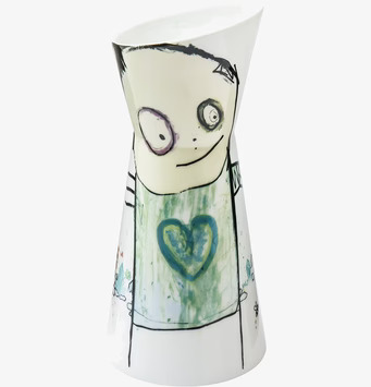 Karaff från Poul Pava med färgglada illustrationer