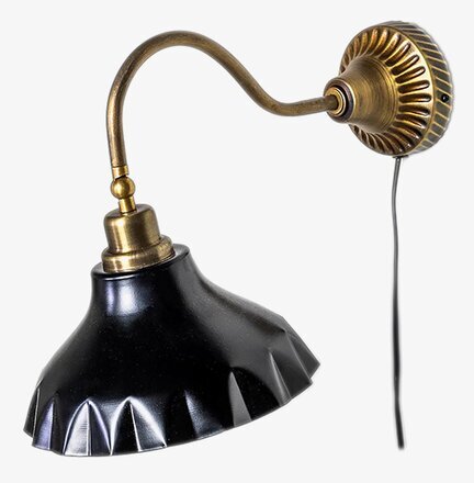 Vägglampa Lorens Svart A Lot Decoration Lampor Taklampor Golvlampor Bordslampor LED-lampor Ledlampor Fönsterlampor Ljusslingor för dekoration