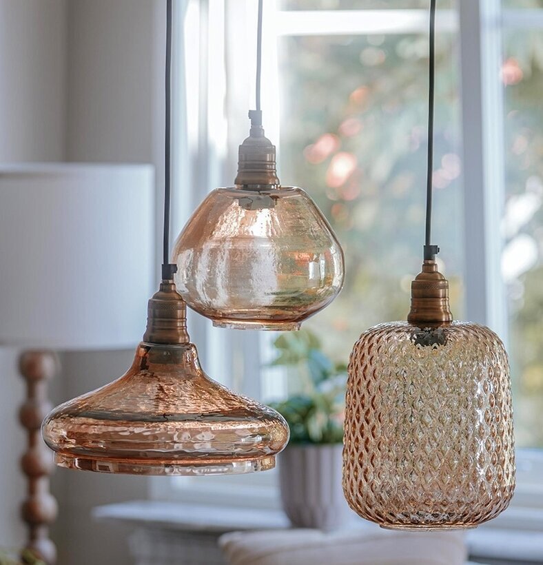 Taklampa Loke Cognac Levi Lottie A Lot Decoration Lampor Taklampor Golvlampor Bordslampor LED-lampor Ledlampor Fönsterlampor Ljusslingor