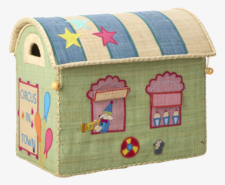 Förvaringskorg Small Circus Rice Förvaringslådor och korgar Boxar Förvaringsboxar Porslinsboxar Trälådor Smyckesboxar i porslin Förvaringsbrickor Murstensformar