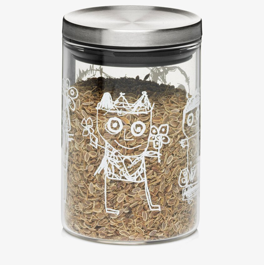 Glasburk Kryddor Pure Friends av Poul Pava med illustrationer