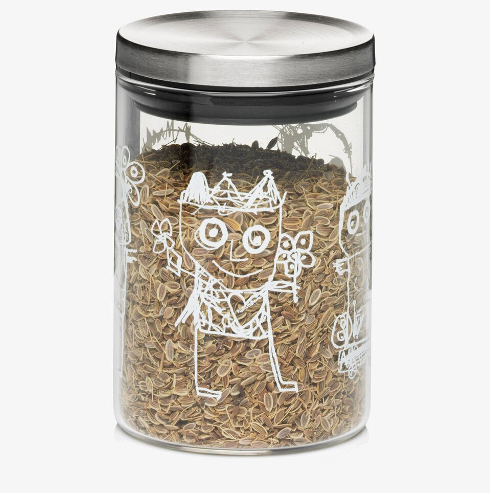 Glasburk Kryddor Pure Friends av Poul Pava med illustrationer