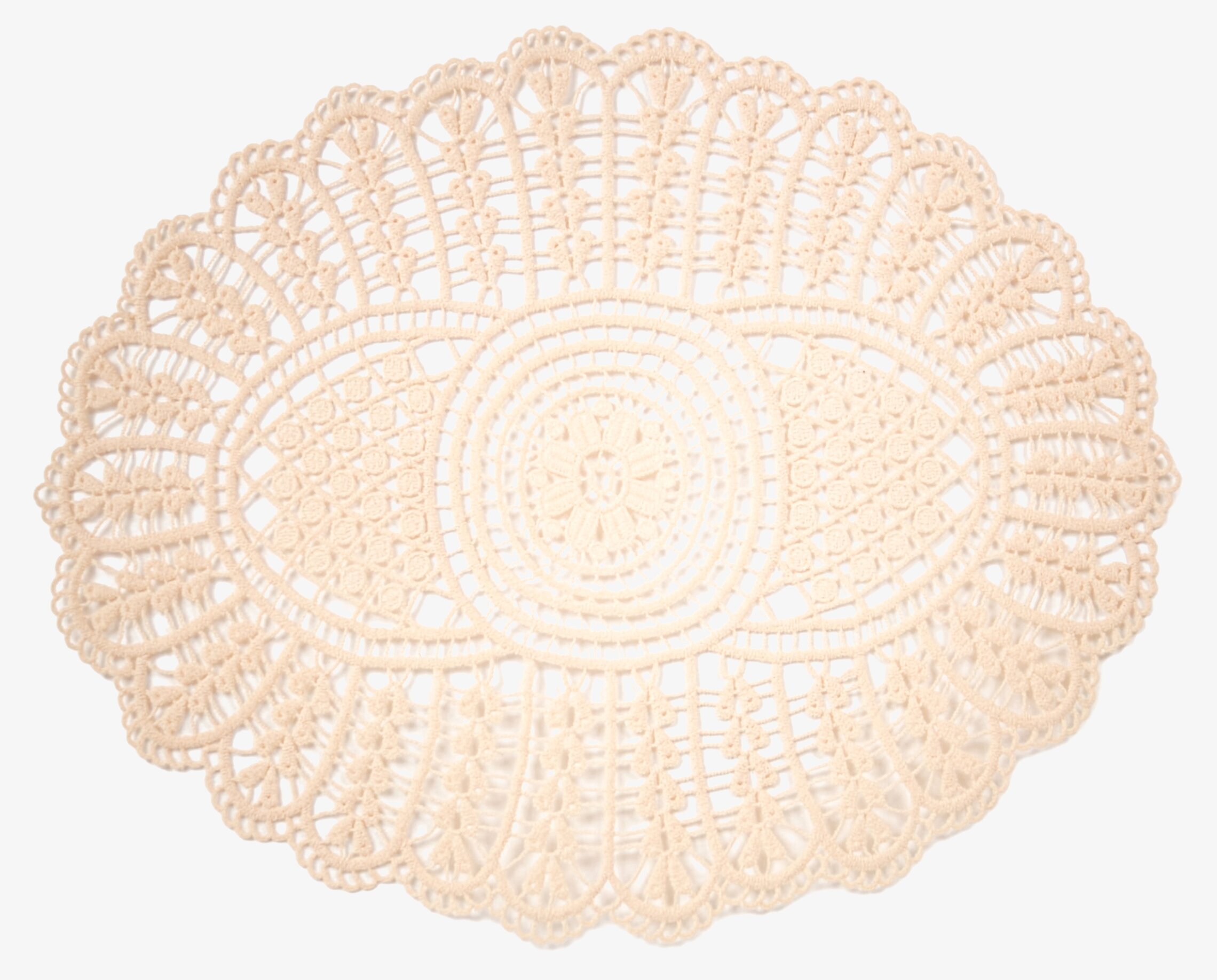 Virkat Bordsunderlägg Oval 45x35 cm Olsson & Jensen Bordstabletter Tallriksunderlägg