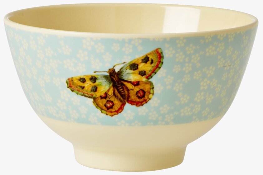 Skål Butterfly Print från Rice med färgglad fjärilsdesign