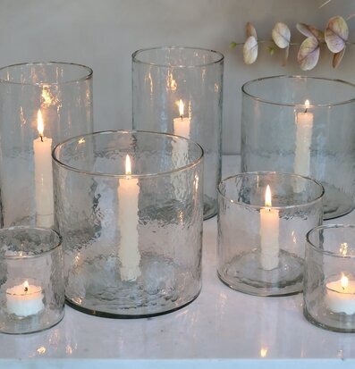Hurricane Hamrat Glas 20 cm Chic Antique Lyktor Endless Light Ljuslyktor