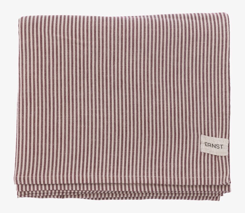 Duk Randig Röd/Beige 145x300 Ernst Bordsdukar & löpare bordslöpare