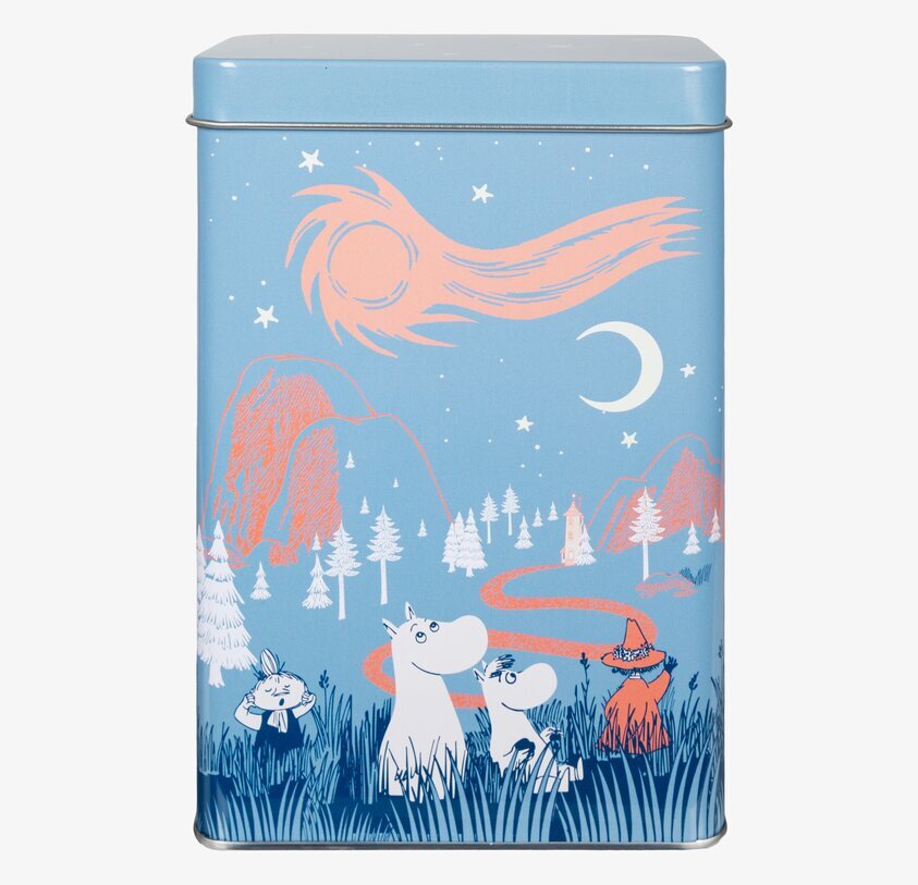 Kaffeburk Mumin Stjärnklart Blå Moomin by Martinex Plåtburkar Metallburkar