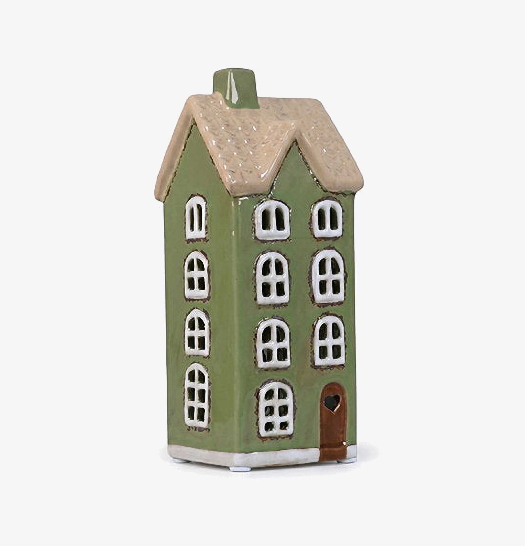 Ljuslykta Hus Grön Det Gamle Apotek Lyktor Endless Light Ljuslyktor