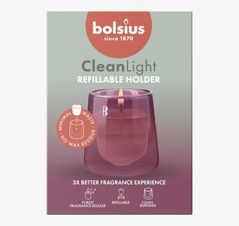 Foto förpackning refillbar ljushållare cederträ 
