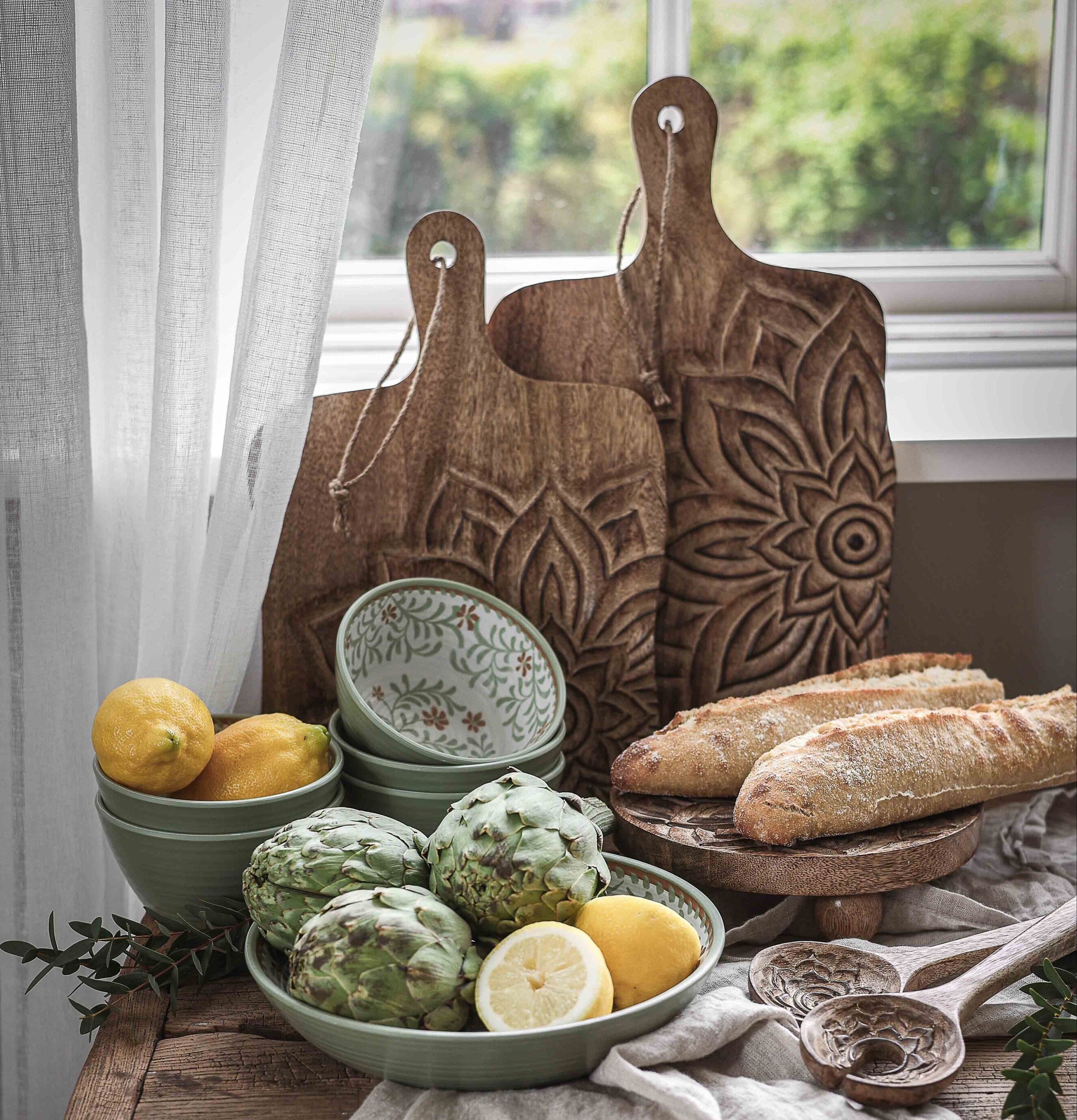Majas Cottage Skärbräda Fleur Hög 42x24 cm Skärbrädor